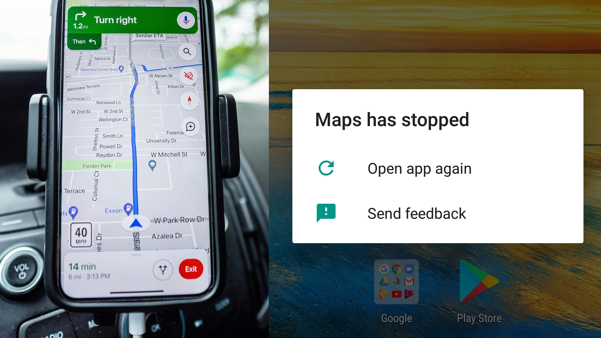 Google Maps Keeps Stopping on Android