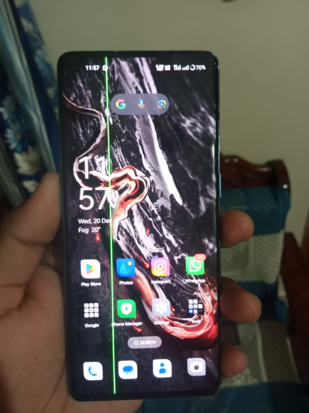 horizontal lines on oppo phone screen